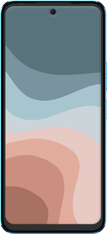 Силіконовий чехол З синіми та рожевими хвилями в стилі ретро для Tecno Pova Neo 2 LG6n - 6532u-2968 изображение 