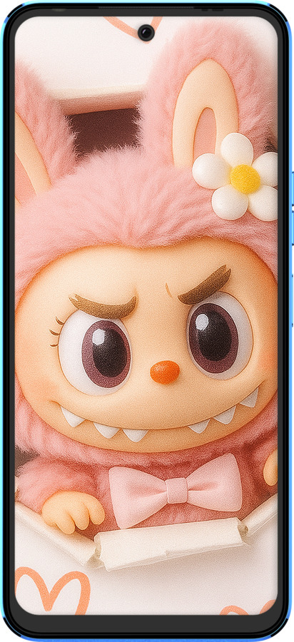 Силіконовий чехол Лабубу 2 для Tecno Pova Neo 2 LG6n - 6710u-2968 изображение 
