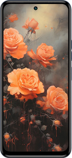 Силіконовий чехол Оранжеві троянди для Tecno POVA NEO 3 - 5944u-3140 изображение 