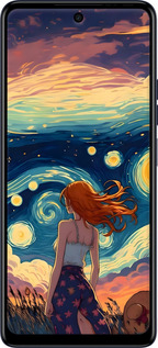 TPU чехол Дівчина Арт для Tecno Spark 10 Pro - 6325b-3022 изображение 