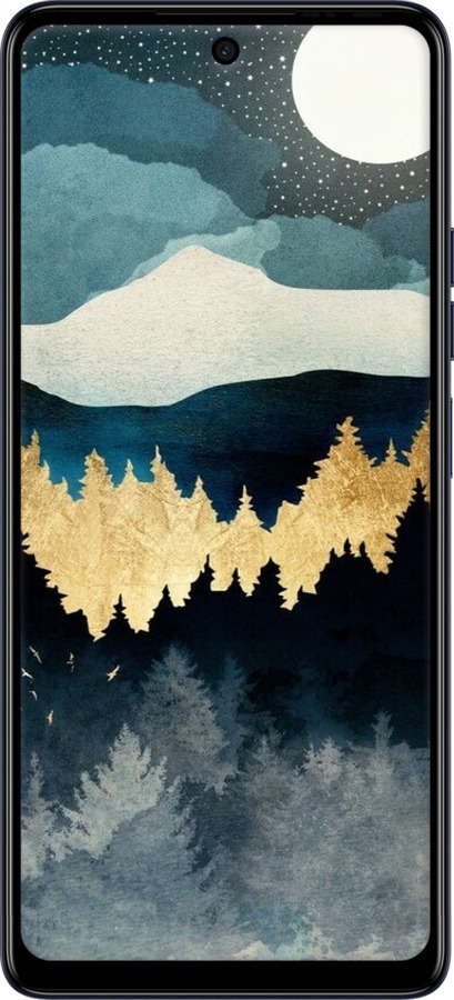 TPU чехол Ночной пейзаж с лесом и горами для Tecno Spark 10 Pro - 6493b-3022 изображение 