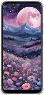 Силикон с усиленными углами чехол Ночь луна арт для Tecno Spark 10 Pro - 6319sp-3022 изображение 