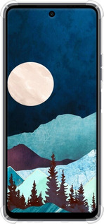 Силикон с усиленными углами чехол Горная идиллия ночной пейзаж для Tecno Spark 10 Pro - 6488sp-3022 изображение 