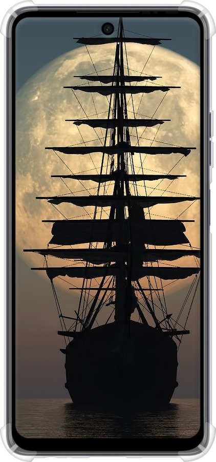Силикон с усиленными углами чехол Корабль для Tecno Spark 10 Pro - 5998sp-3022 изображение 