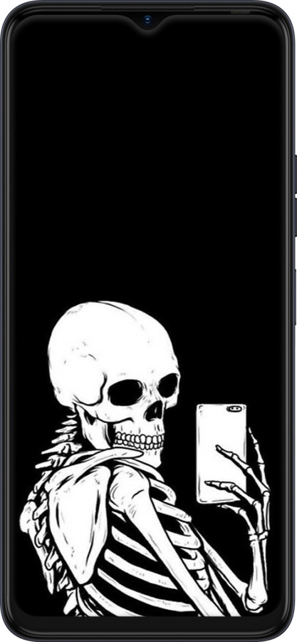 TPU чехол Скелет делает Selfie для Tecno Spark 10 - 6535b-3023 изображение 
