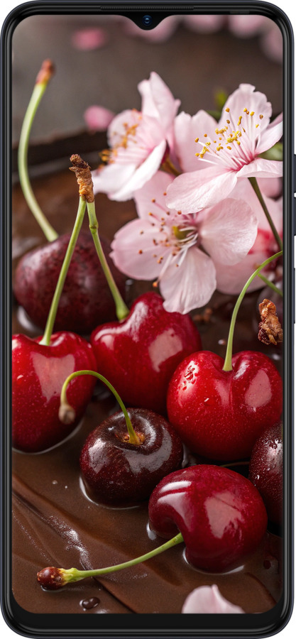 TPU чехол Вишня у шоколаді для Tecno Spark 10C - 6698b-3116 изображение 