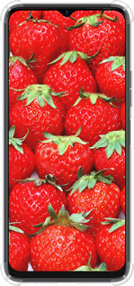 Силикон с усиленными углами чехол Клубника для Tecno Spark 10C - 6020sp-3116 изображение 