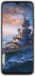 Силикон с усиленными углами чехол Военный корабль, world of tanks, wargaming для Tecno Spark 10C - 6461sp-3116 изображение 