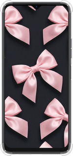 Силіконовий протиударний с посиленими кутами чехол Coquette Ribbons Dark Coquette для Tecno Spark 10C - 6767sp-3116 изображение 