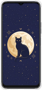 Силіконовий протиударний с посиленими кутами чехол Cute Cat Celestial/Witchy для Tecno Spark 10 - 6787sp-3023 изображение 