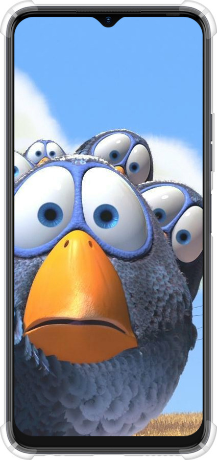 Силикон с усиленными углами чехол Angry Birds для Tecno Spark 10C - 6008sp-3116 изображение 