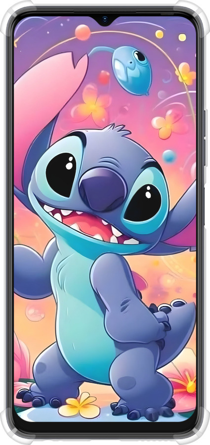 Силикон с усиленными углами чехол Стич 2 для Tecno Spark 10C - 6371sp-3116 изображение 