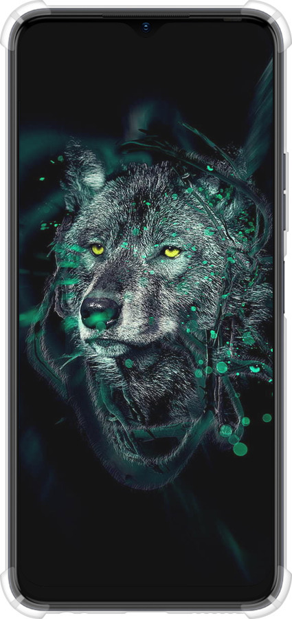 Силіконовий протиударний с посиленими кутами чехол Wolf для Tecno Spark 10C - 6610sp-3116 изображение 