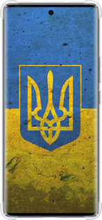 Силикон с усиленными углами чехол Флаг и герб Украины 2 для Tecno Spark 20 Pro+ - 378sp-3663 изображение 