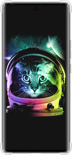 Силикон с усиленными углами чехол Кот-астронавт для Tecno Spark 20 Pro+ - 4154sp-3663 изображение 