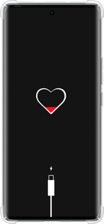Силикон с усиленными углами чехол Подзарядка сердца для Tecno Spark 20 Pro+ - 4274sp-3663 изображение 