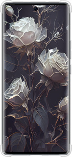 Силикон с усиленными углами чехол Розы 2 для Tecno Spark 20 Pro+ - 5550sp-3663 изображение 