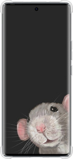 Силикон с усиленными углами чехол The Peeking Rat для Tecno Spark 20 Pro+ - 6442sp-3663 изображение 