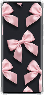Силикон с усиленными углами чехол Coquette Ribbons Dark Coquette для Tecno Spark 20 Pro+ - 6767sp-3663 изображение 
