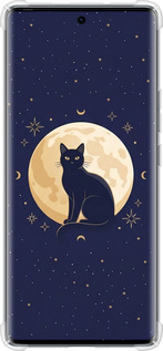 Силикон с усиленными углами чехол Cute Cat Celestial/Witchy для Tecno Spark 20 Pro+ - 6787sp-3663 изображение 