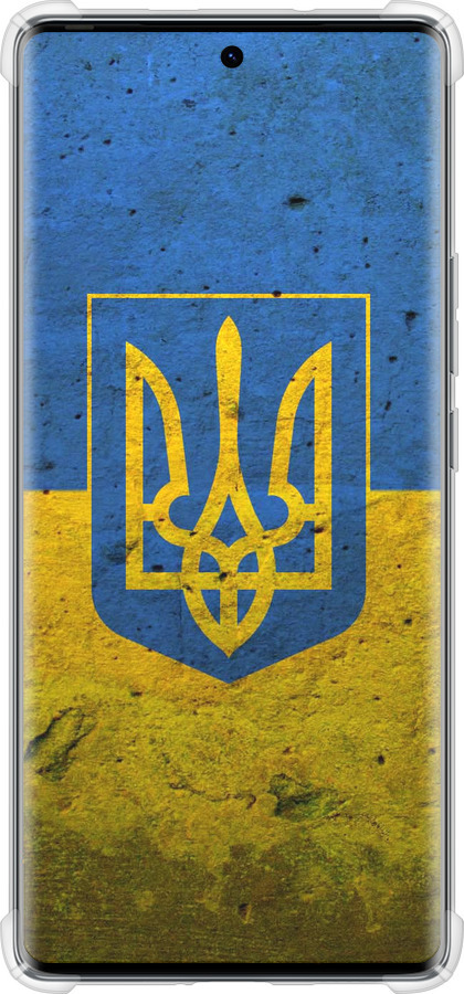 Силикон с усиленными углами чехол Флаг и герб Украины 2 для Tecno Spark 20 Pro+ - 378sp-3663 изображение 