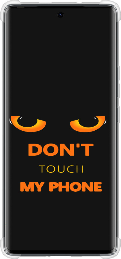 Силикон с усиленными углами чехол Don't touch the phone для Tecno Spark 20 Pro+ - 4261sp-3663 изображение 