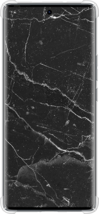 Силикон с усиленными углами чехол Черный мрамор v2 для Tecno Spark 20 Pro+ - 5568sp-3663 изображение 