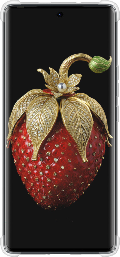 Силикон с усиленными углами чехол Клубника v3 для Tecno Spark 20 Pro+ - 5638sp-3663 изображение 