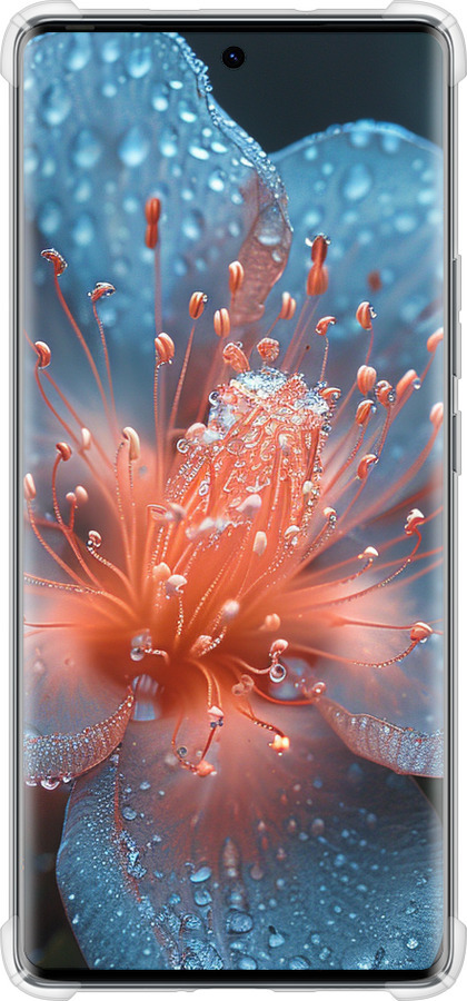 Силикон с усиленными углами чехол Роса на цветке для Tecno Spark 20 Pro+ - 6039sp-3663 изображение 