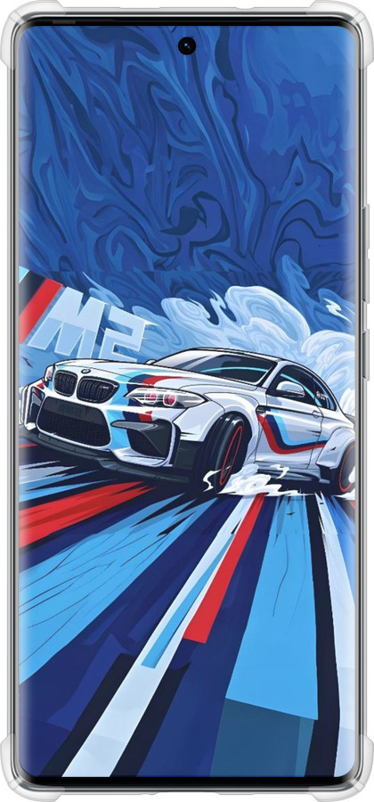 Силикон с усиленными углами чехол БМВ для Tecno Spark 20 Pro+ - 6292sp-3663 изображение 