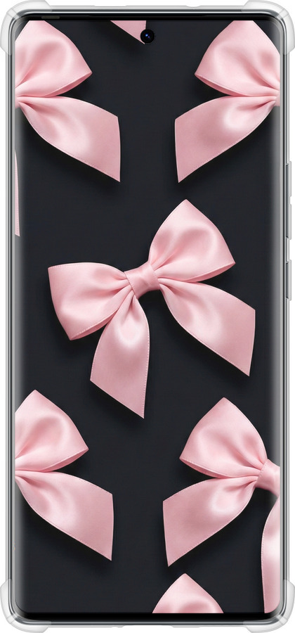 Силикон с усиленными углами чехол Coquette Ribbons Dark Coquette для Tecno Spark 20 Pro+ - 6767sp-3663 изображение 