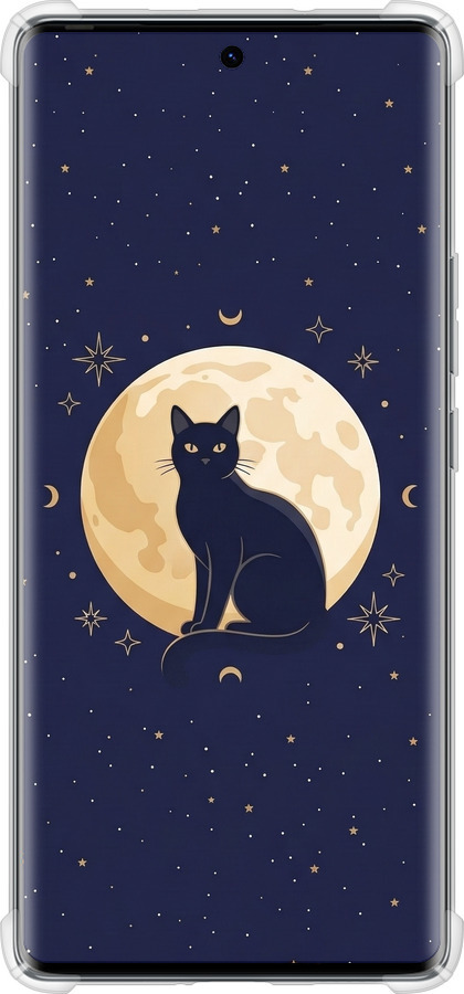 Силикон с усиленными углами чехол Cute Cat Celestial/Witchy для Tecno Spark 20 Pro+ - 6787sp-3663 изображение 