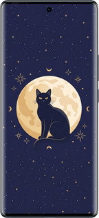 Силиконовый чехол Cute Cat Celestial/Witchy для Tecno Spark 20 Pro+ - 6787u-3663 изображение 