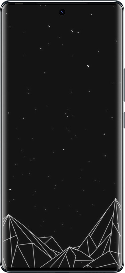Силиконовый чехол Черно белые абстрактные горы для Tecno Spark 20 Pro+ - 6437u-3663 изображение 