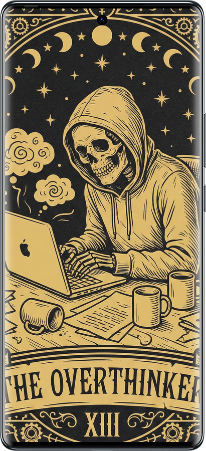 Силіконовий чехол The Overthinker для Tecno Spark 20 Pro+ - 6774u-3663 изображение 