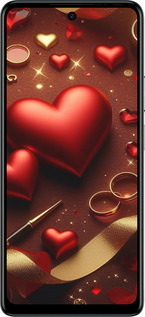 Силіконовий чехол Сердечки v3 для Tecno Spark 20 Pro - 5833u-3620 изображение 