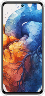 Силикон с усиленными углами чехол Арт-сердце для Tecno Spark 30 4G - 6034sp-3894 изображение 