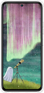 Силикон с усиленными углами чехол Привидение и звезды для Tecno Spark 30 4G - 6443sp-3894 изображение 