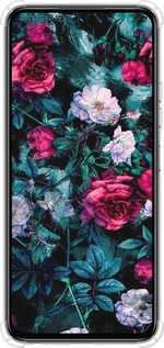 Силіконовий протиударний с посиленими кутами чехол Сад та троянди для Tecno Spark 30 4G - 6483sp-3894 изображение 