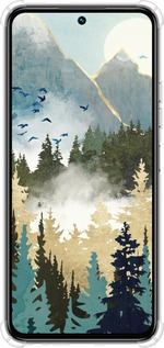 Силикон с усиленными углами чехол С изображением лесного пейзажа для Tecno Spark 30 4G - 6548sp-3894 изображение 