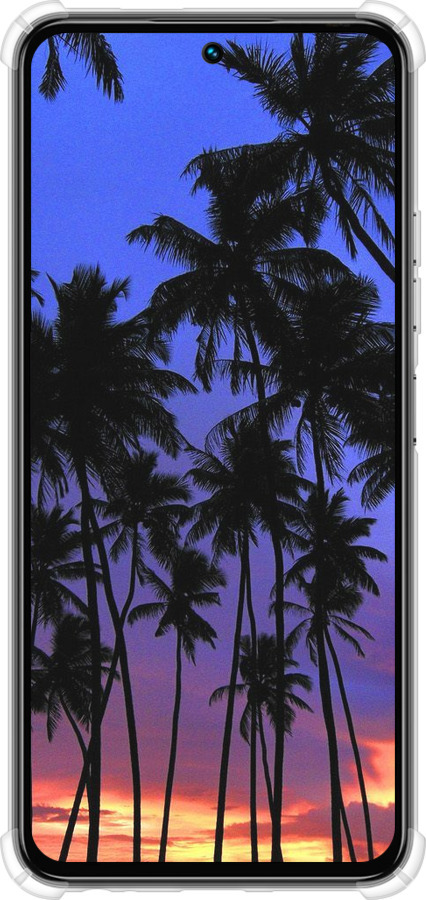 Силикон с усиленными углами чехол Пальмы для Tecno Spark 30 4G - 4324sp-3894 изображение 
