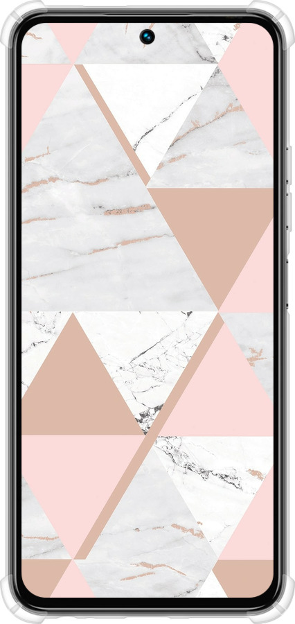 Силикон с усиленными углами чехол Мраморная симметрия для Tecno Spark 30 4G - 4344sp-3894 изображение 