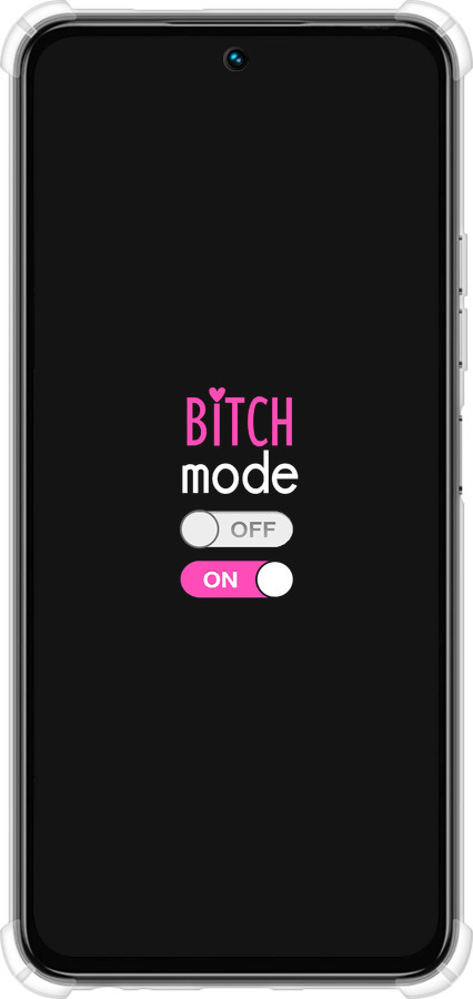 Силикон с усиленными углами чехол Bitch mode для Tecno Spark 30 4G - 4548sp-3894 изображение 