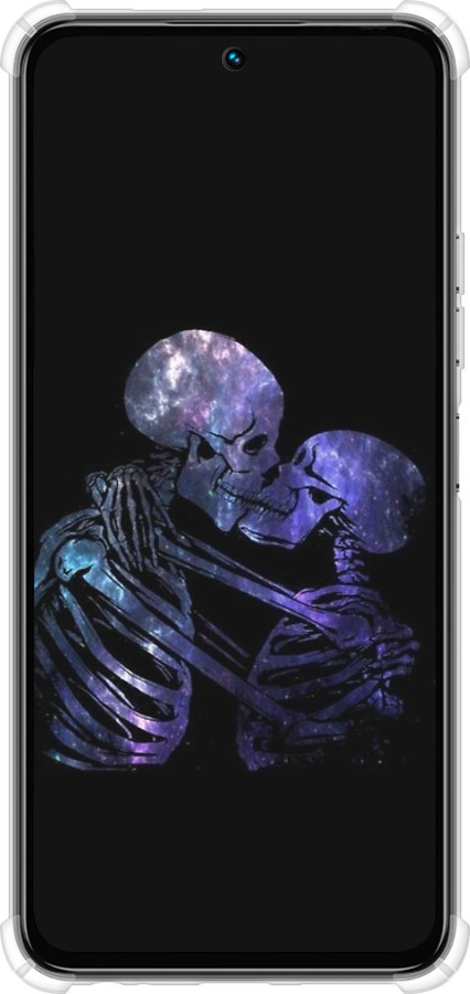 Силикон с усиленными углами чехол С изображением скелета для Tecno Spark 30 4G - 6537sp-3894 изображение 