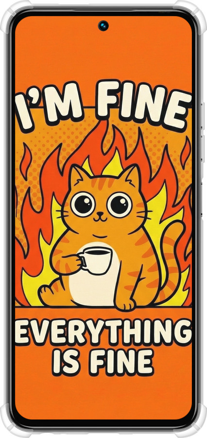 Силіконовий протиударний с посиленими кутами чехол Funny Cat для Tecno Spark 30 4G - 6786sp-3894 изображение 