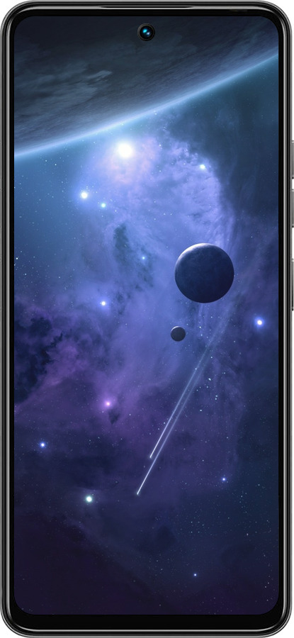 Силіконовий чехол Планети в синьому космосі для Tecno Spark 30 4G - 171u-3894 изображение 