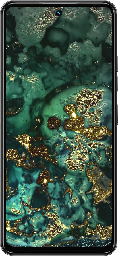 Силиконовый чехол Мрамор золото богатство для Tecno Spark 30 4G - 5419u-3894 изображение 