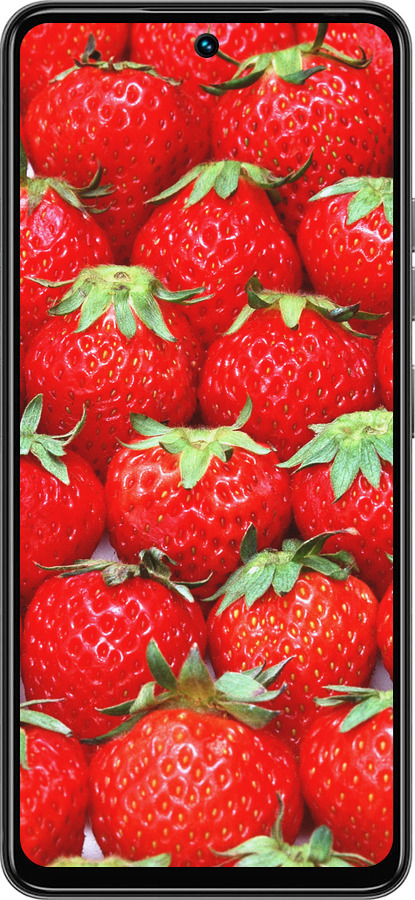 Силіконовий чехол Полуниця для Tecno Spark 30 4G - 6020u-3894 изображение 
