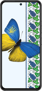 Силиконовый чехол Желто-голубая бабочка для Tecno Spark 30 Pro 4G - 1054u-3895 изображение 