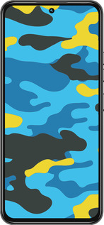 Силиконовый чехол Желто-голубой камуфляж для Tecno Spark 30 Pro 4G - 1084u-3895 изображение 